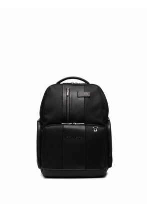 PIQUADRO Fast Check panelled backpack - Black
