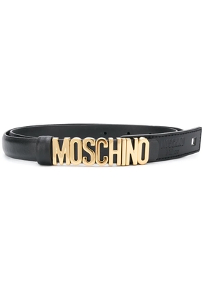 Moschino logo belt - Black