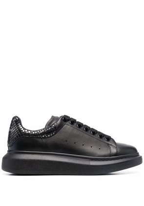 Alexander McQueen Oversized snakeskin-effect sneakers - Black