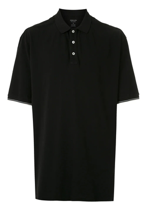 Osklen contrast-tipped polo shirt - Black