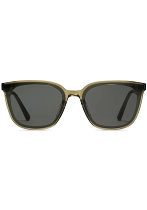 Gentle Monster transparent-rectangle-frame sunglasses - Green