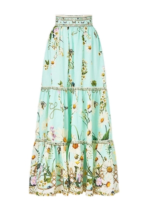 Camilla Free Fall high-waisted skirt - Green