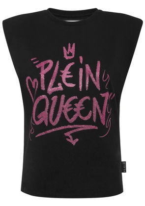 Philipp Plein Pure crystals-embellished sleeveless t-shirt - Black