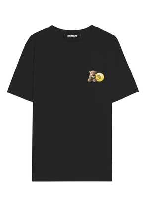 BARROW bear-print T-shirt - Black