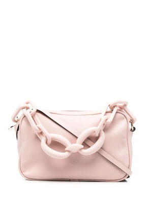 RED(V) logo-stamp chain-strap crossbody bag - Pink