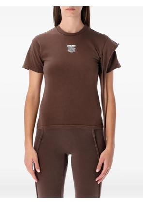 Ottolinger draped T-shirt - Brown