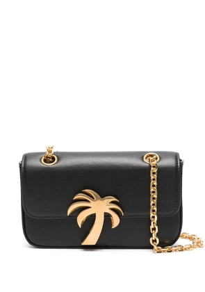 Palm Angels Palm Bridge leather crossbody bag - Black