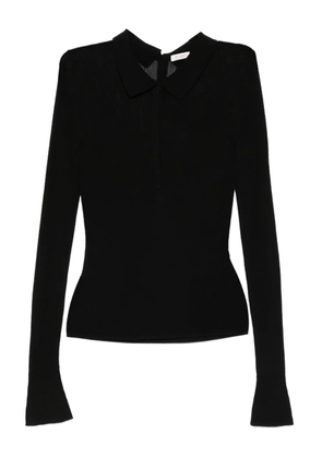 St. Agni long-sleeves polo top - Black
