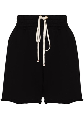 Les Tien Yacht cotton track shorts - Black