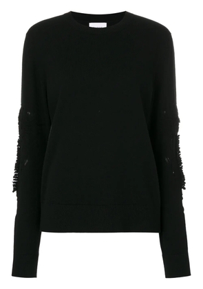 Barrie Romantic Timeless cashmere round neck pullover - Black