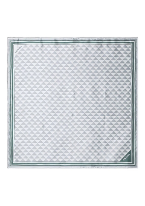 Prada geometric scarf - Grey