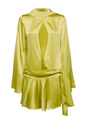 Rhea draped asymmetrical dress - Green