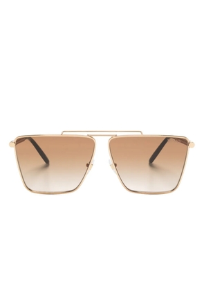 Versace Eyewear oversize-frame sunglasses - Gold