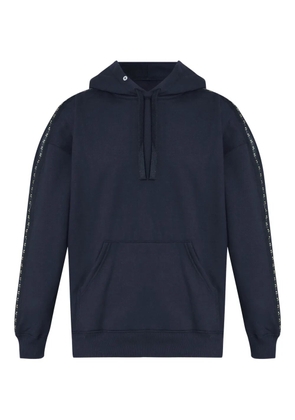 Osklen logo-tape hoodie - Black