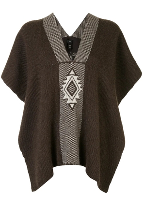 VOZ Manta Estrella knitted top - Brown