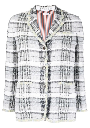 Thom Browne tweed single-breasted jacket - Green