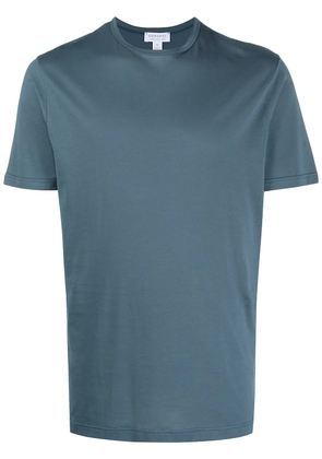 Sunspel crew neck cotton T-shirt - Blue