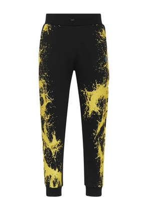 Plein Sport splash-print joggers - Black