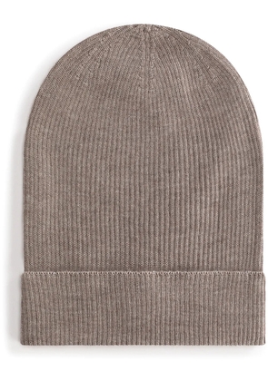 Dolce & Gabbana knitted silk-cashmere beanie - Neutrals