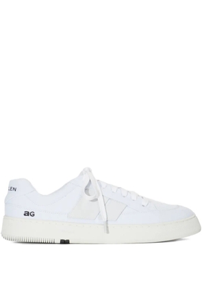 Osklen panelled lace-up low-top sneakers - White