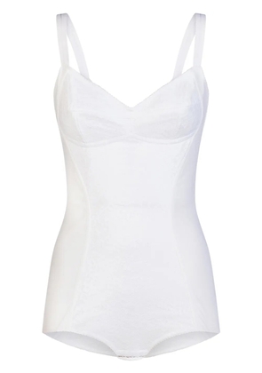Dolce & Gabbana jacquard corset bustier - White