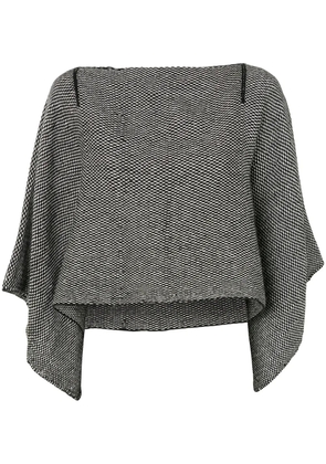 VOZ Lineas cropped jumper - Black