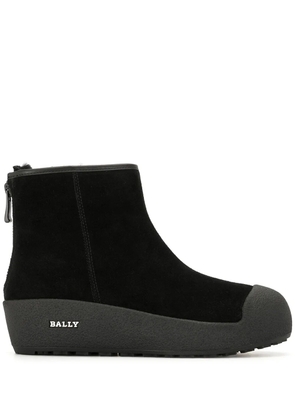 Bally platform leather ankle boots - Black