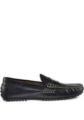 Polo Ralph Lauren Wes Smooth Pull Up leather loafers - Black