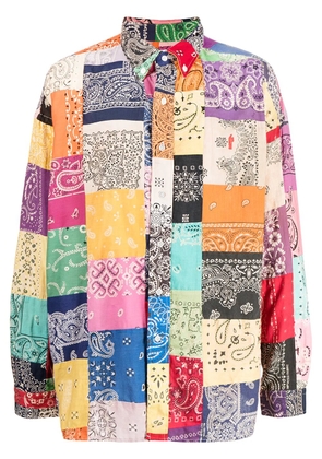 Readymade patchwork cotton shirt - Yellow