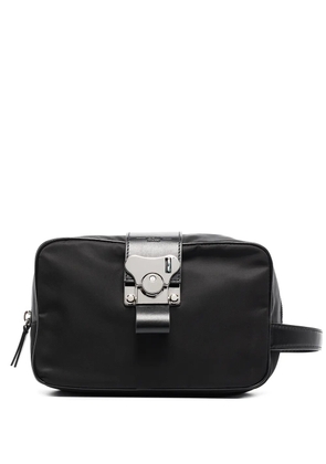 FPM Milano leather-trim wash bag - Black