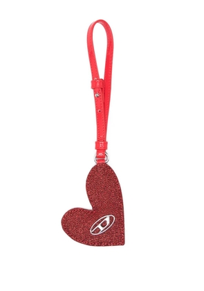 Diesel Play mirror heart-logo charm - Red