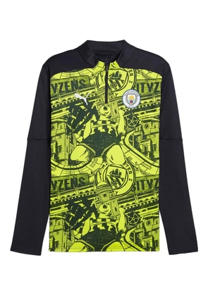 PUMA Manchester City zip graphic T-shirt - Yellow