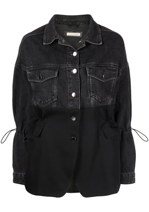 ROMEO HUNTE The Bond St. denim-panel jacket - Black