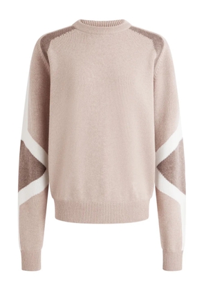Fusalp colour-block wool sweat - Pink