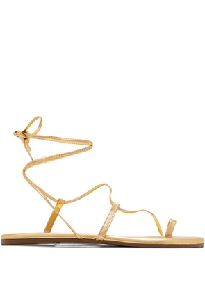 Tkees toe strap tie sandals - Gold