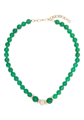 Sydney Evan 14kt yellow gold Scallop Rondelle beaded necklace