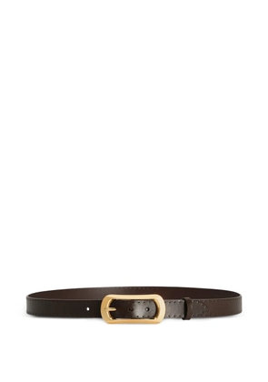 Dolce & Gabbana perforated buckle belt - Brown