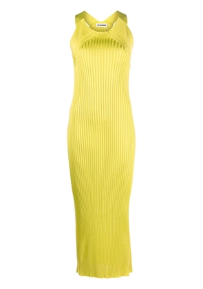 Jil Sander sleeveless ribbed maxi dress - Green