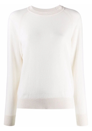 Barrie rib-trimmed cashmere jumper - White