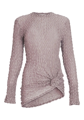 Silvia Tcherassi Celyse knotted-detail top - Grey