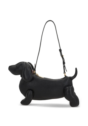 Thom Browne Hector pebbled leather shoulder bag - Black