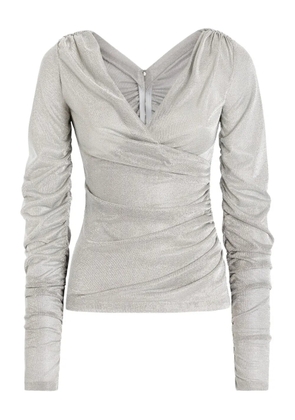 Dolce & Gabbana draped jersey top - Silver