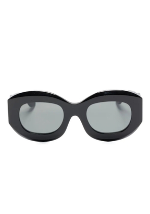 Thierry Lasry Trophy oval-frame sunglasses - 101 BLACK