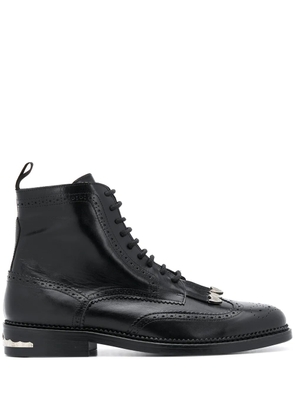 Toga Virilis fringed ankle boots - Black