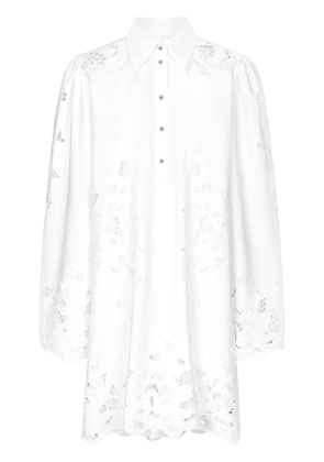 Dolce & Gabbana cut-out shirt minidress - White