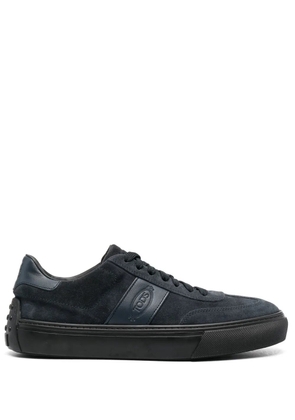 Tod's logo-stamp low-top sneakers - Blue