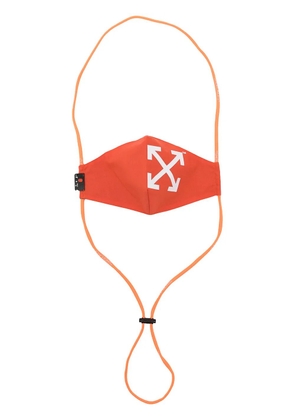 Off-White Arrows-print face mask - Orange
