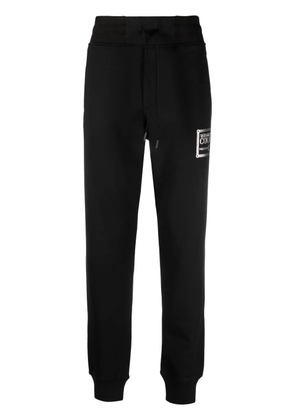 Versace Jeans Couture logo-print cotton track pants - Black