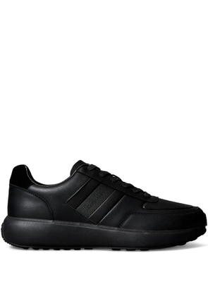Calvin Klein lace-up leather sneakers - Black
