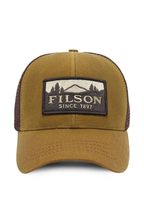 Junya Watanabe MAN mesh-panel cotton cap - Brown